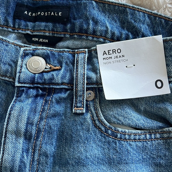 Aeropostale Ripped Mom Jeans Size 0 - Picture 3 of 3